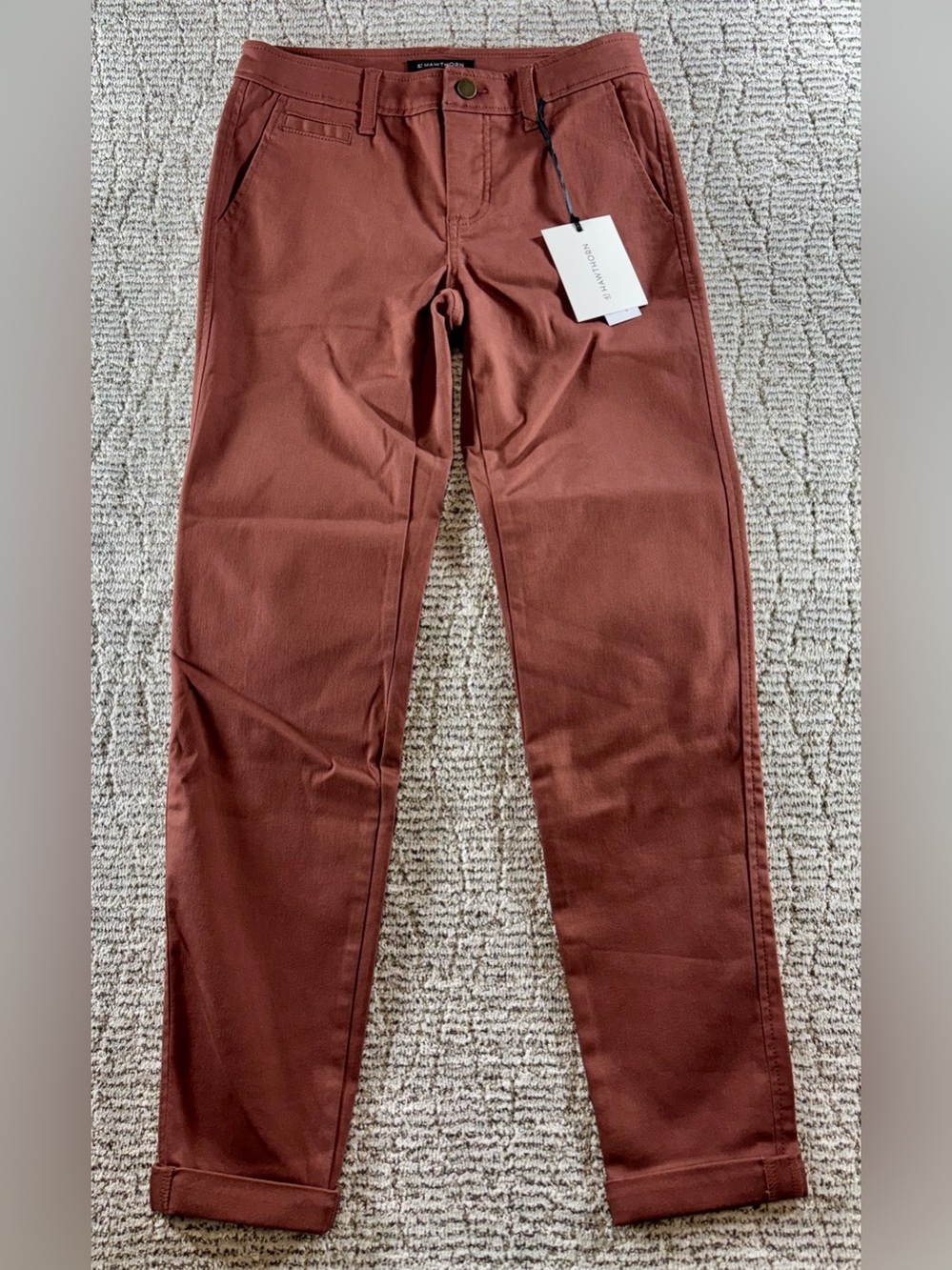 NWT 41 Hawthorn Women’s Size 0 Reddish Brown Trouser Pants